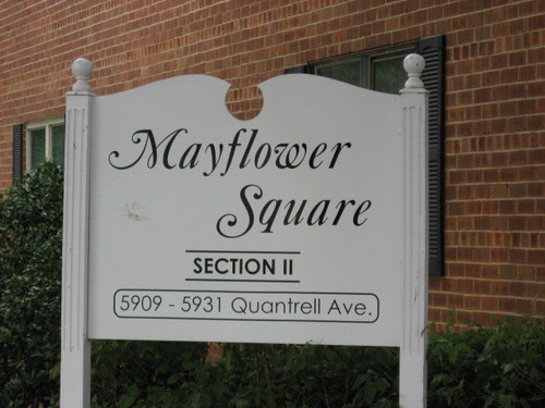 Entrance to Mayflower Square Condos