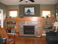 fireplace w/slate and fir surround fireplace w/slate and fir surround