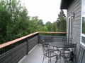 balcony w/mahogany deck caps balcony w/mahogany deck caps