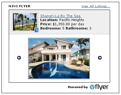 MiniFlyer Improvements on vFlyer Flash Widgets