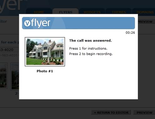 vFlyer Voice Record Mode