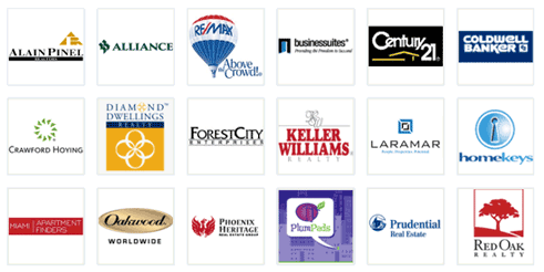 Regus, Forest City Enterprises, RE/MAX, Keller Williams, Stead Auto, Century 21, Laramar Group, Lyon Apartments